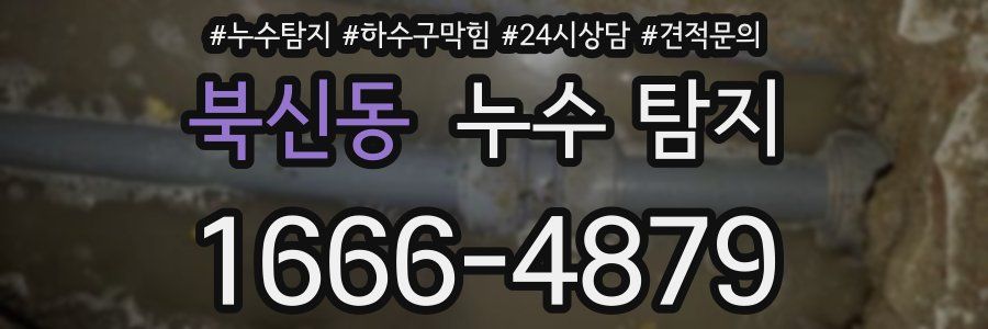 북신동 누수 탐지