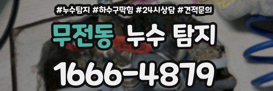 무전동 누수 탐지
