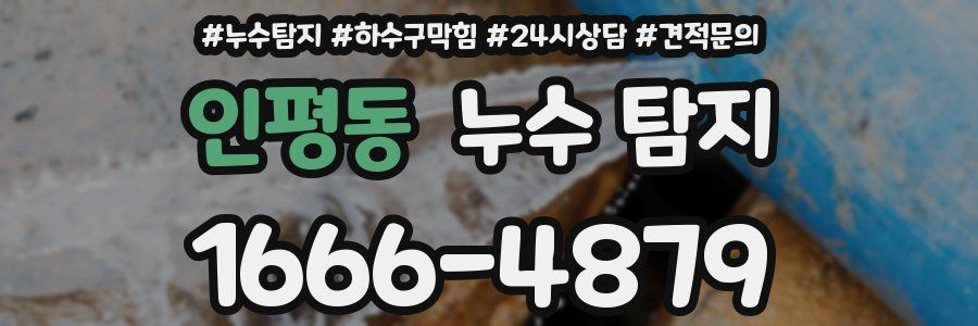 인평동 누수 탐지
