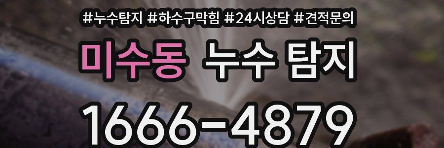 미수동 누수 탐지