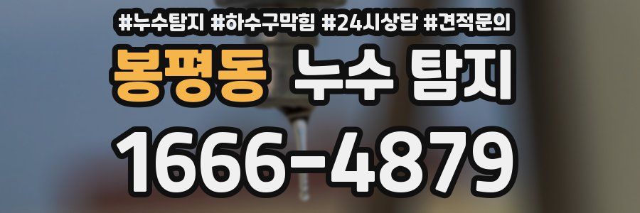 봉평동 누수 탐지