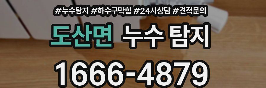 도산면 누수 탐지