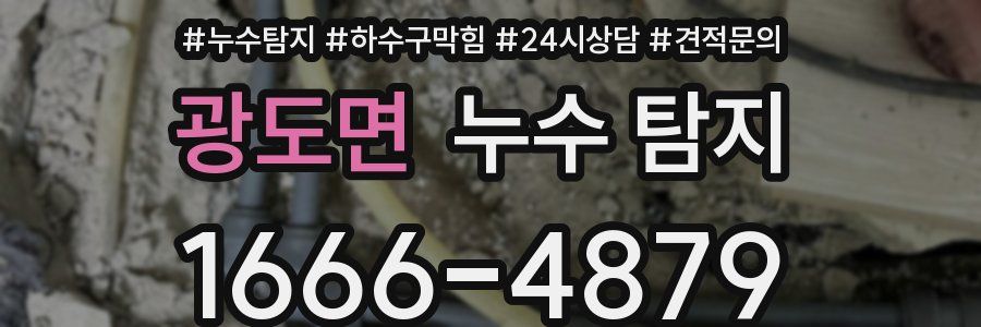광도면 누수 탐지