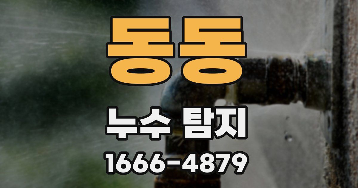 동동 누수 탐지