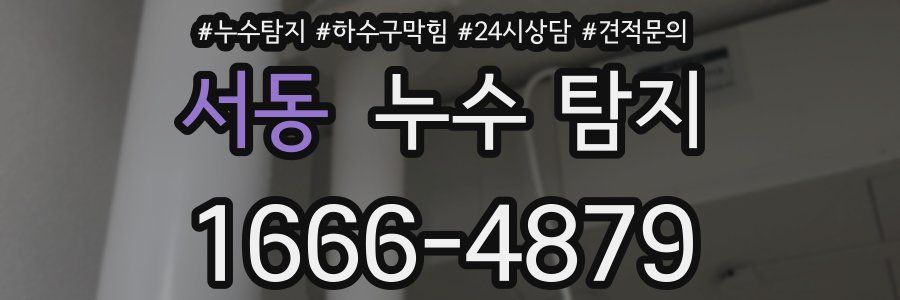 서동 누수 탐지
