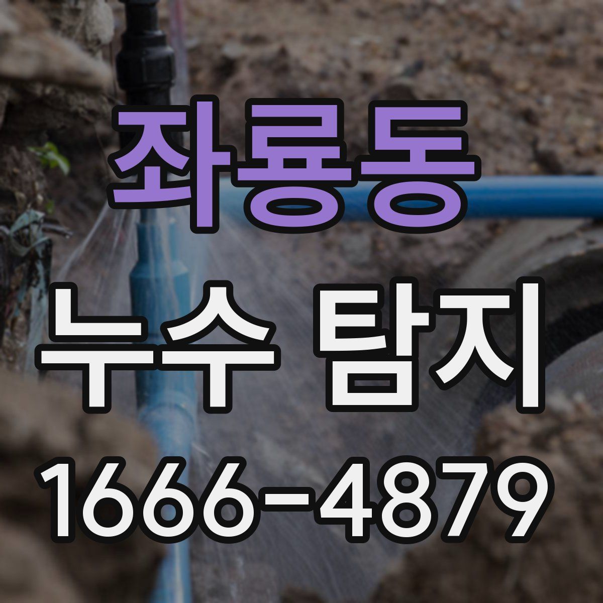 좌룡동 누수 탐지