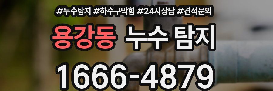 용강동 누수 탐지