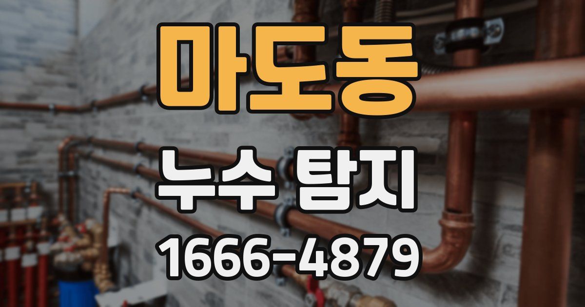 마도동 누수 탐지