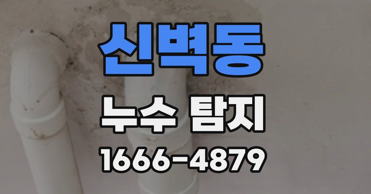 신벽동 누수 탐지