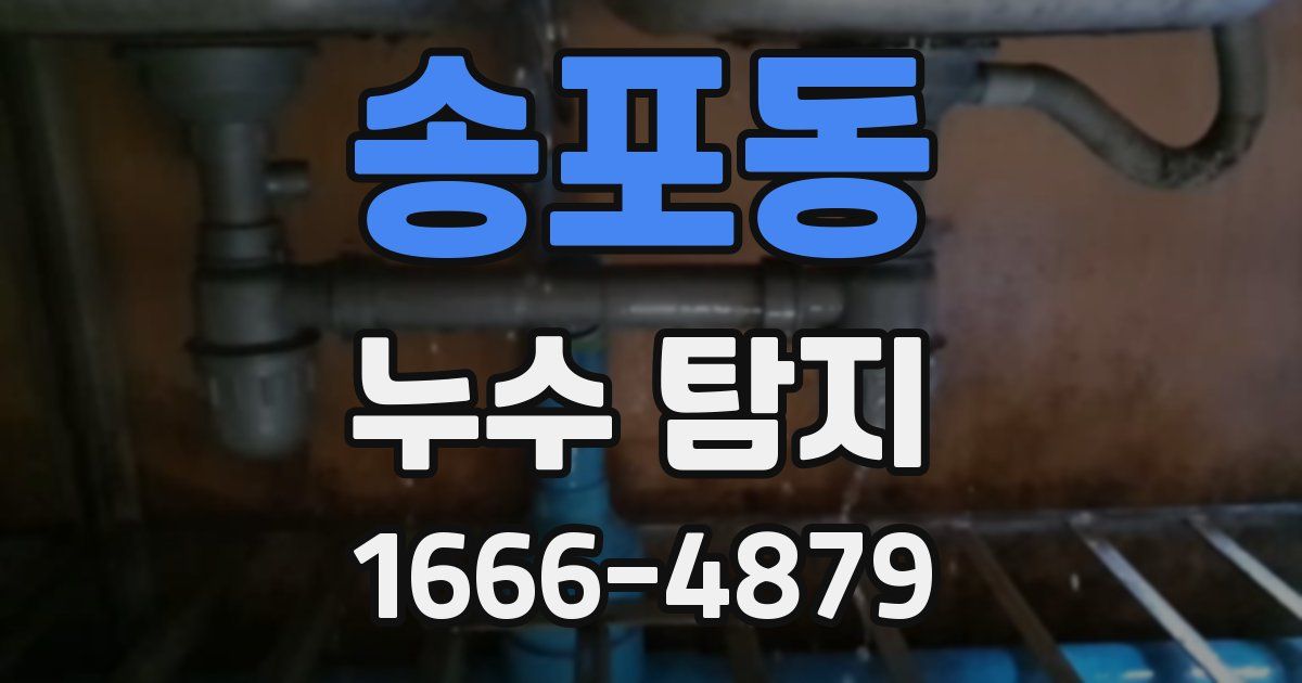 송포동 누수 탐지