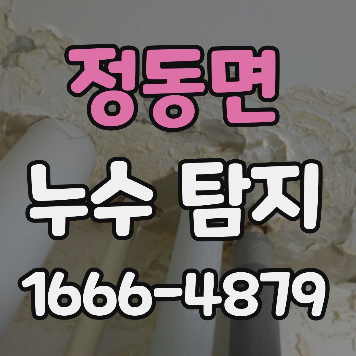 정동면 누수 탐지