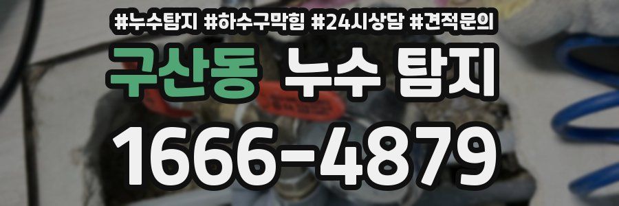 구산동 누수 탐지