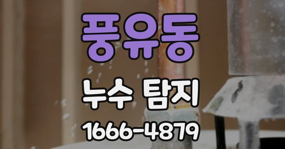 풍유동 누수 탐지
