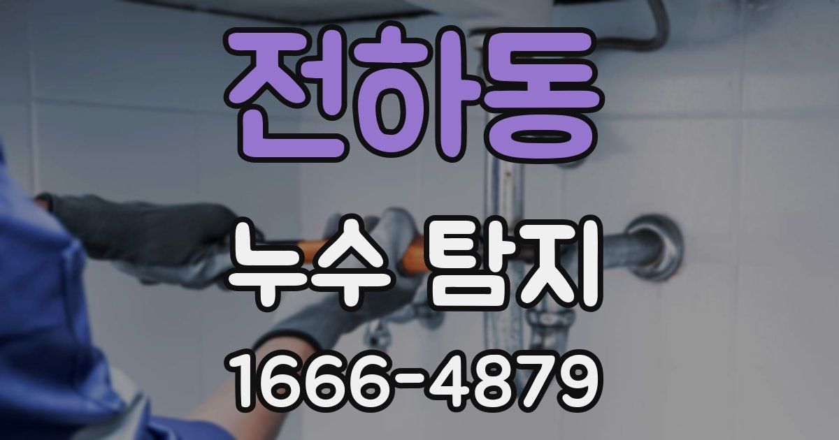 전하동 누수 탐지