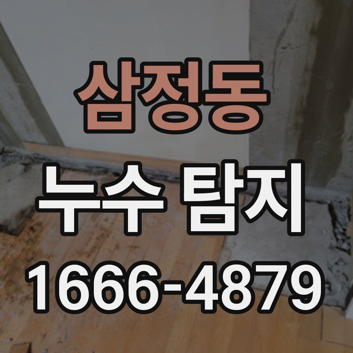 삼정동 누수 탐지