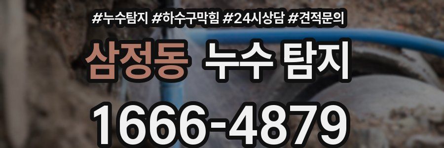 삼정동 누수 탐지