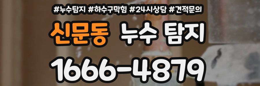 신문동 누수 탐지