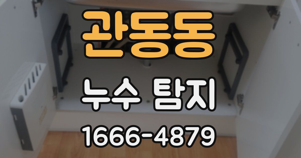 관동동 누수 탐지