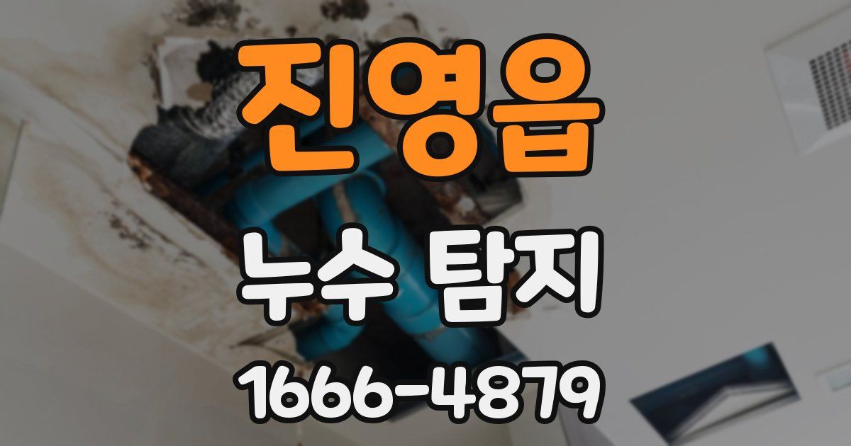 진영읍 누수 탐지