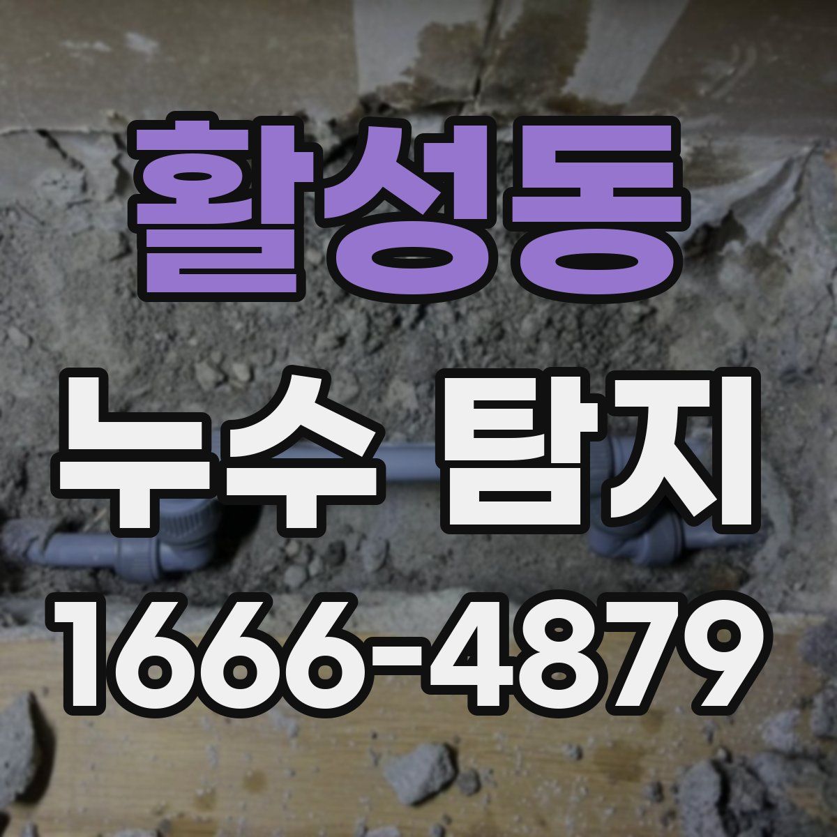 활성동 누수 탐지