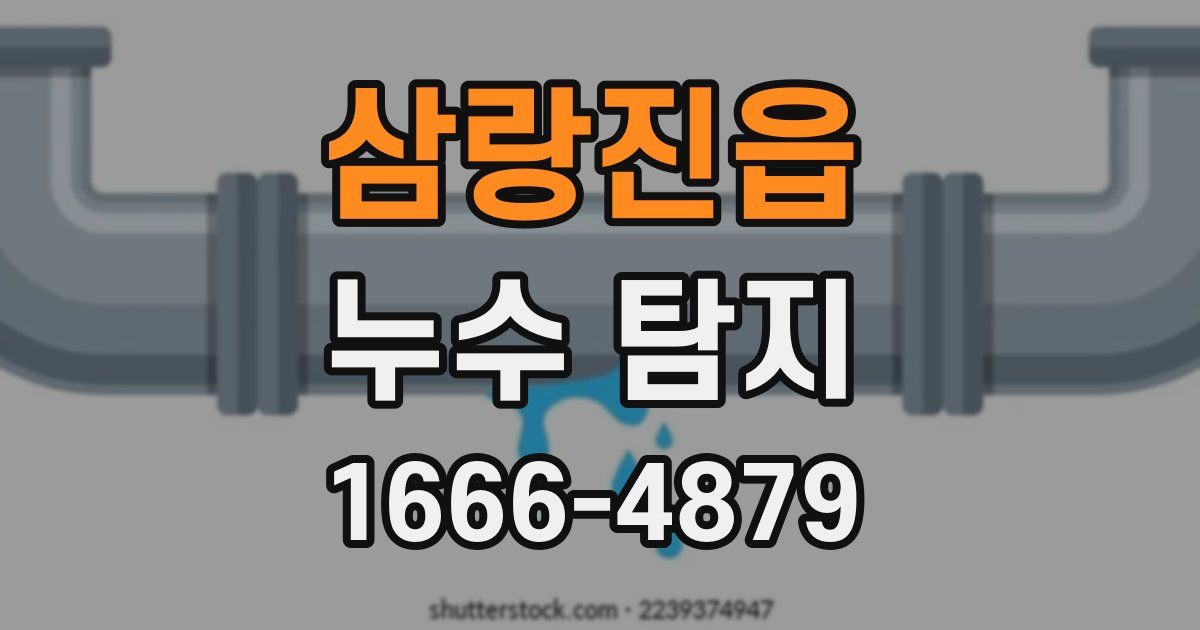 삼랑진읍 누수 탐지