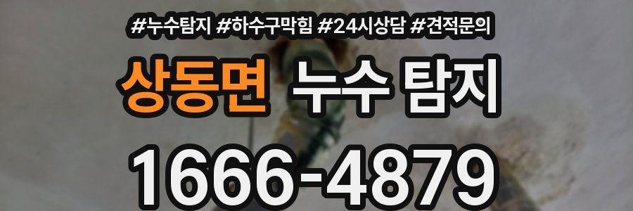 상동면 누수 탐지