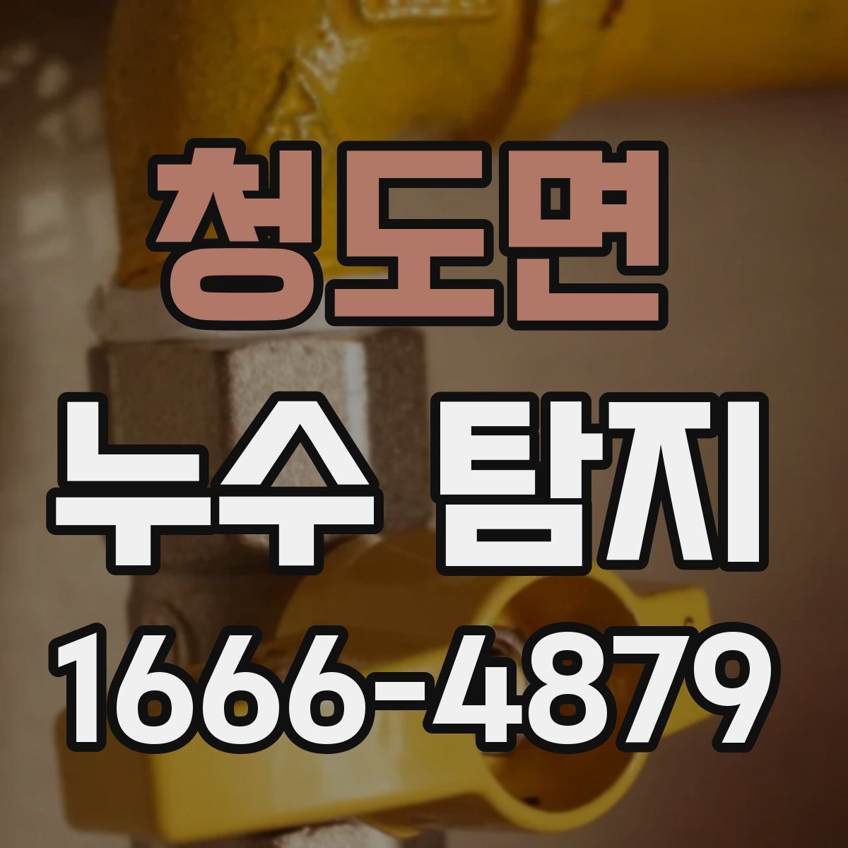 청도면 누수 탐지