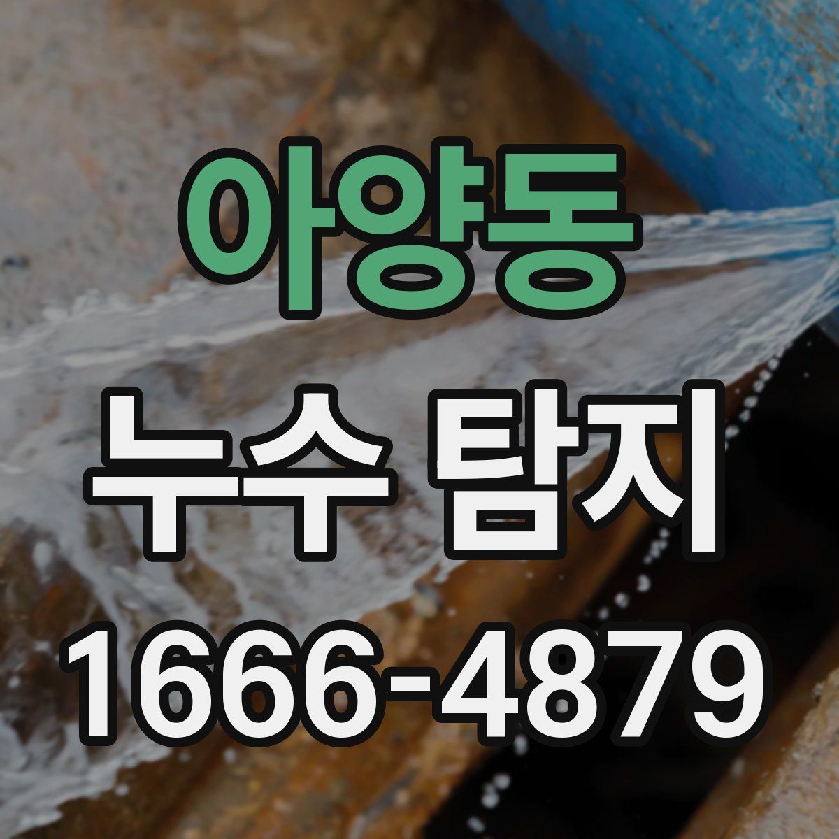 아양동 누수 탐지