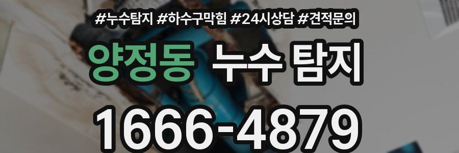 양정동 누수 탐지
