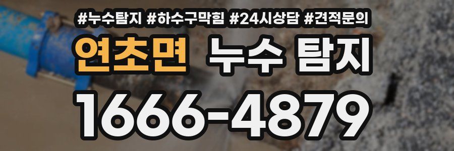 연초면 누수 탐지