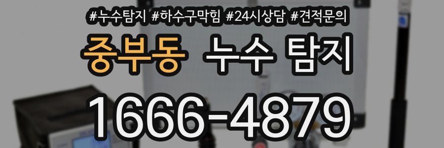 중부동 누수 탐지
