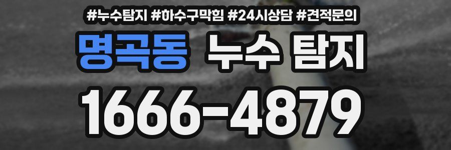 명곡동 누수 탐지