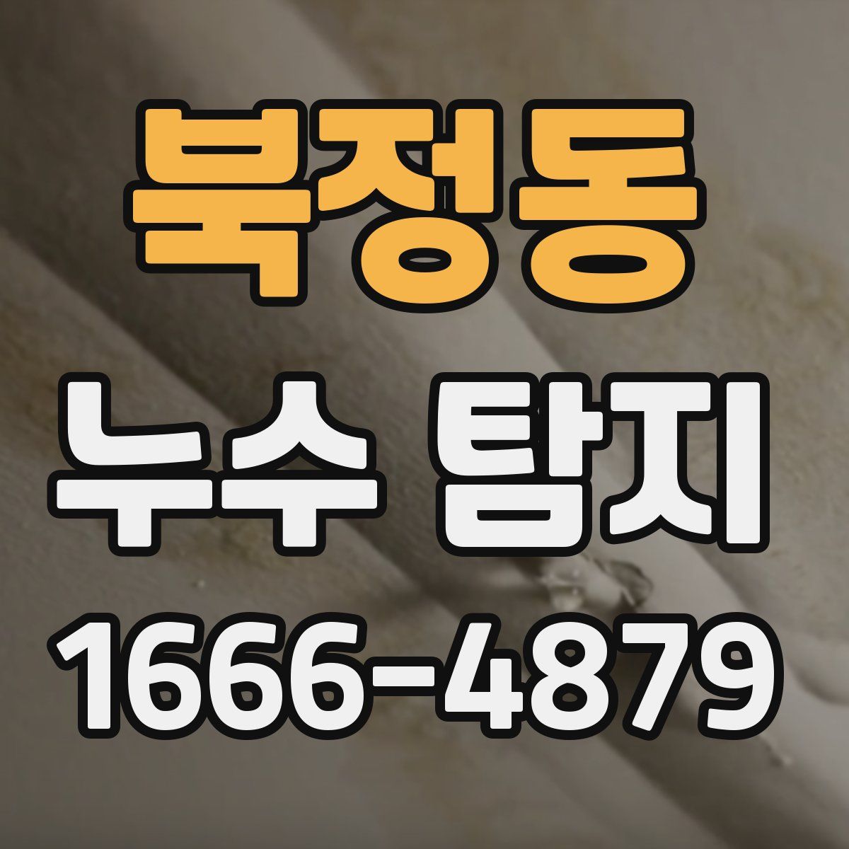 북정동 누수 탐지