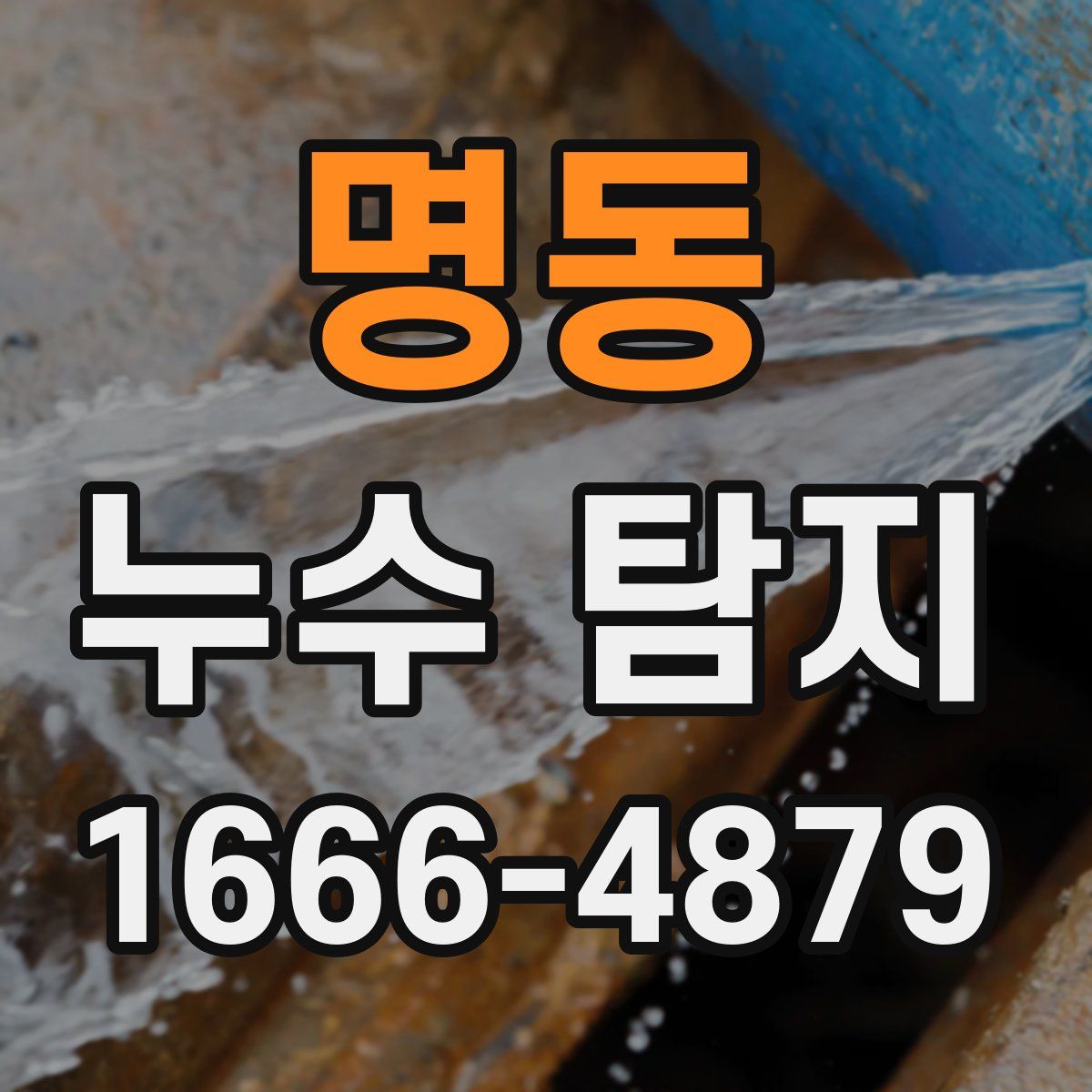 명동 누수 탐지