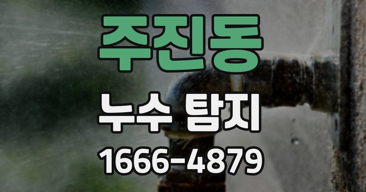주진동 누수 탐지