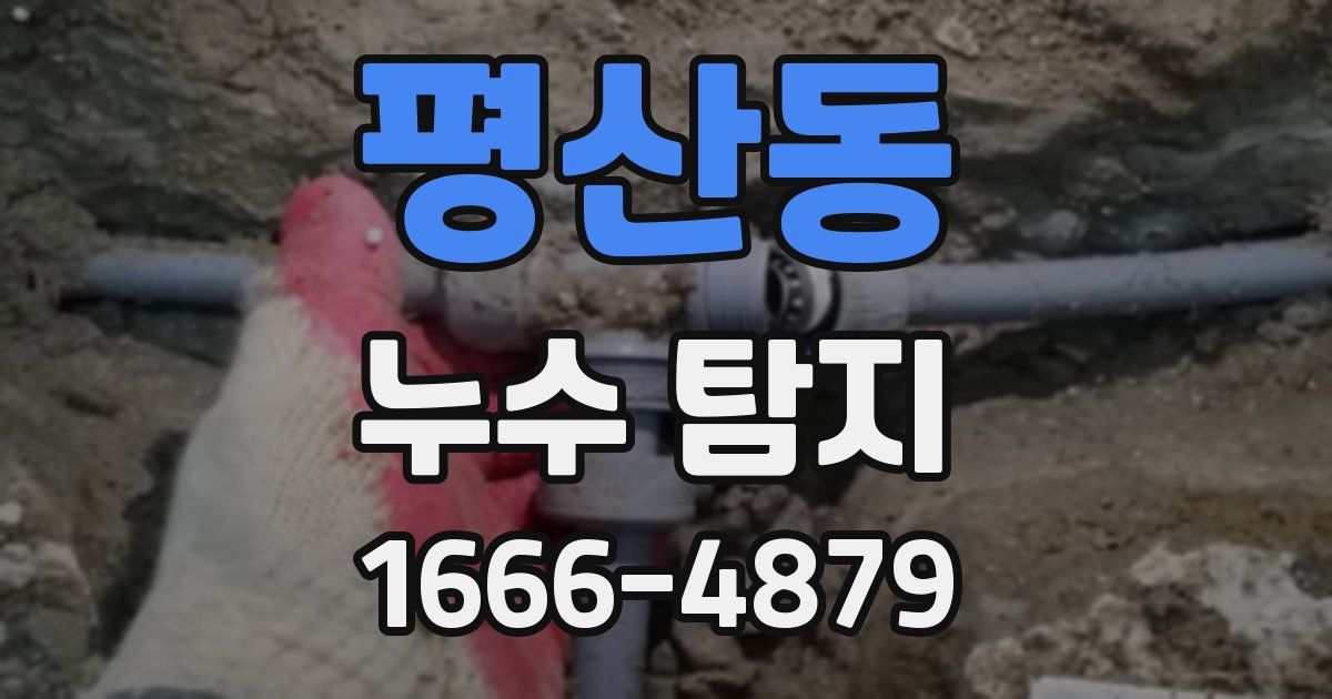 평산동 누수 탐지