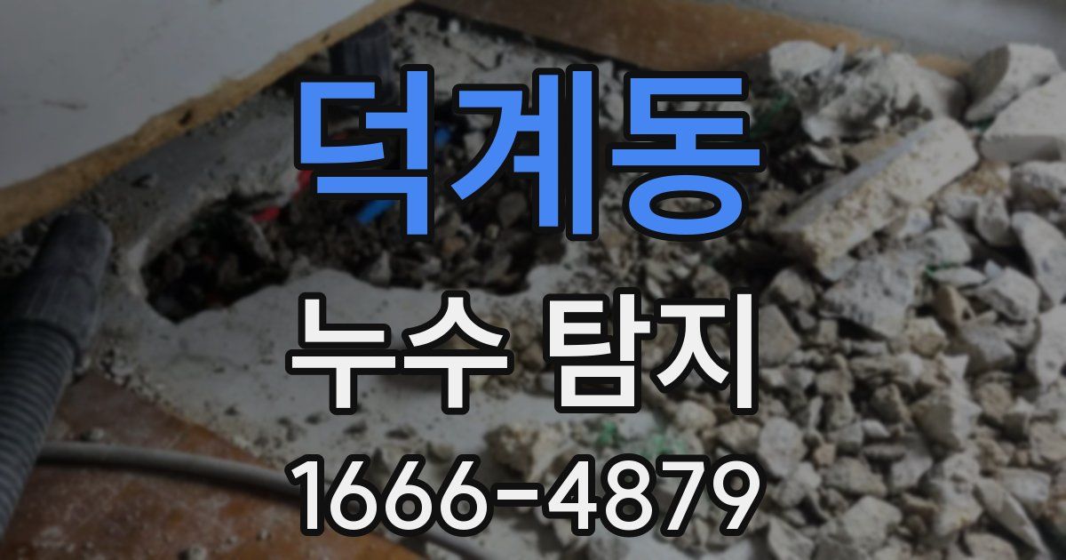 덕계동 누수 탐지