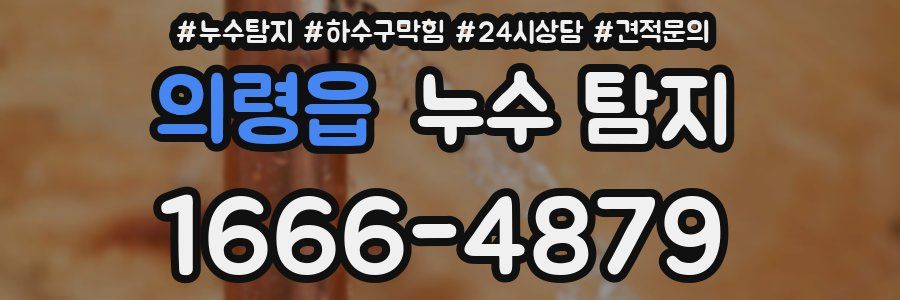 의령읍 누수 탐지
