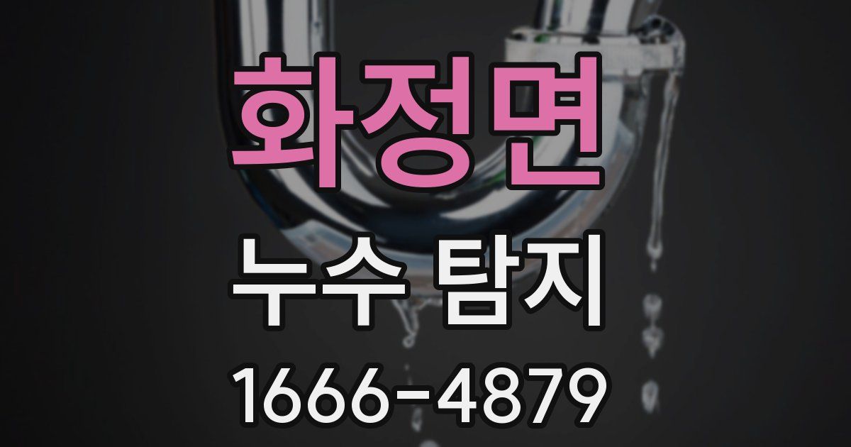 화정면 누수 탐지