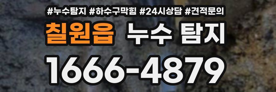 칠원읍 누수 탐지