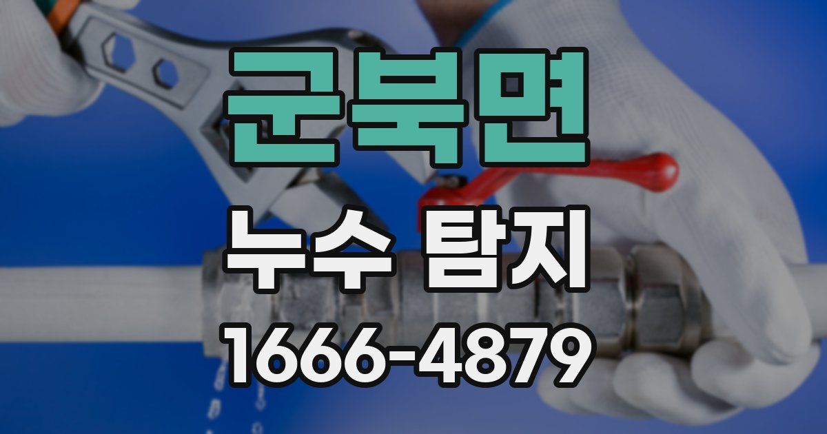 군북면 누수 탐지