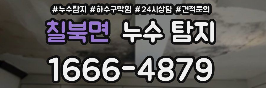 칠북면 누수 탐지