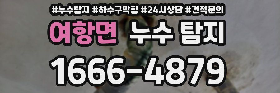 여항면 누수 탐지