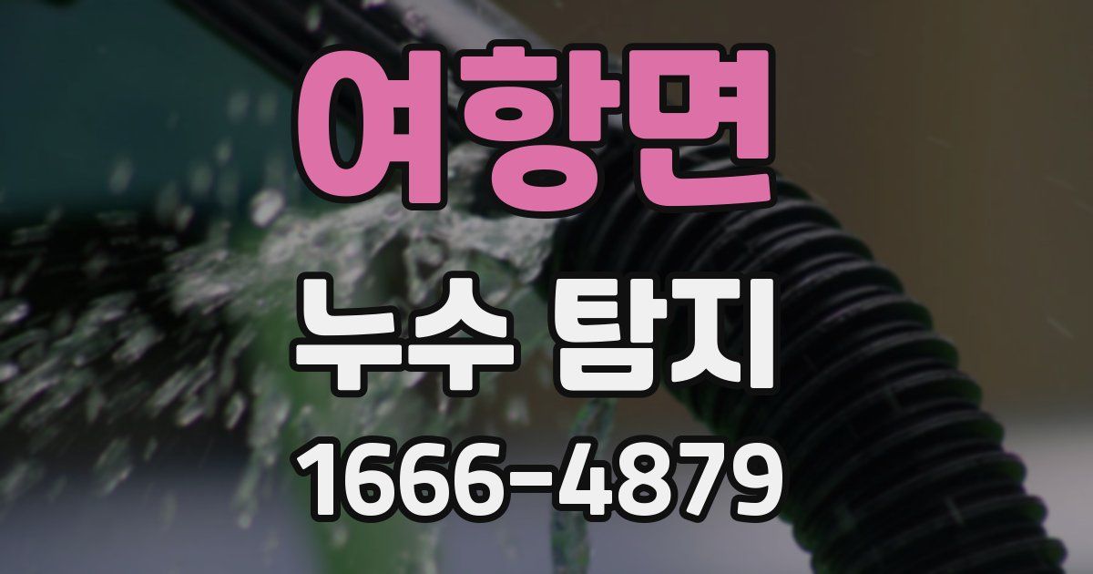 여항면 누수 탐지