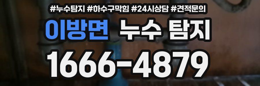 이방면 누수 탐지