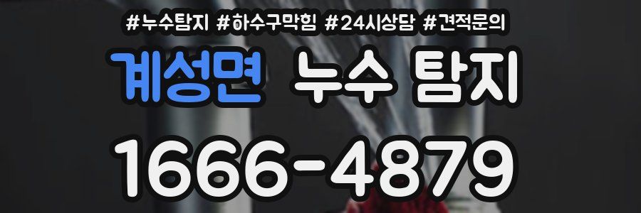계성면 누수 탐지