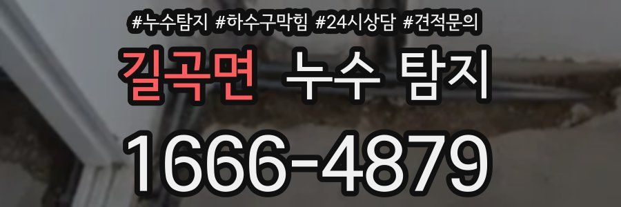 길곡면 누수 탐지