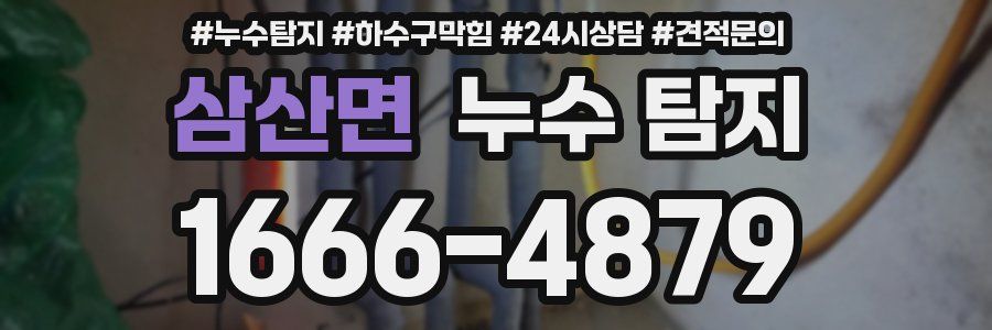 삼산면 누수 탐지