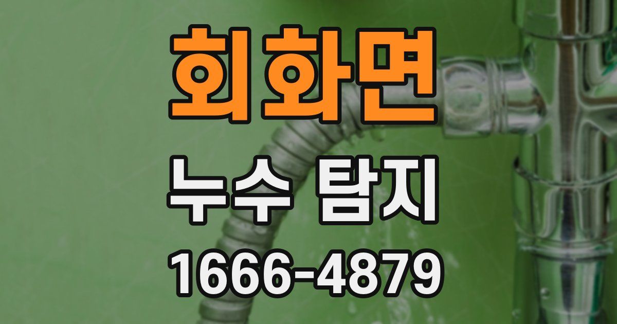 회화면 누수 탐지