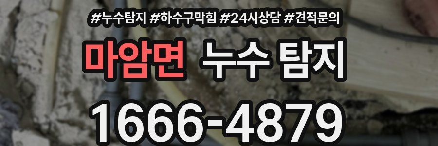 마암면 누수 탐지